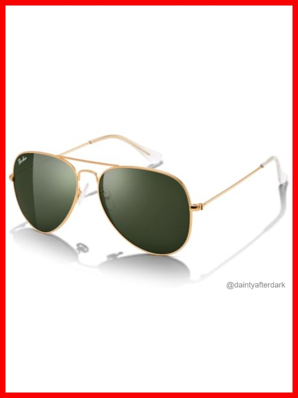 Pro Acme Polarized Green Aviator Sunglasses Glass Lens Metal Driving
